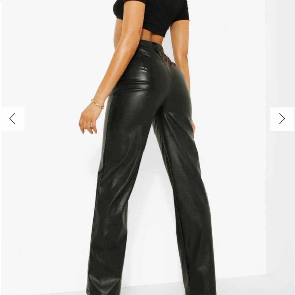 FAUX LEATHER PANTS